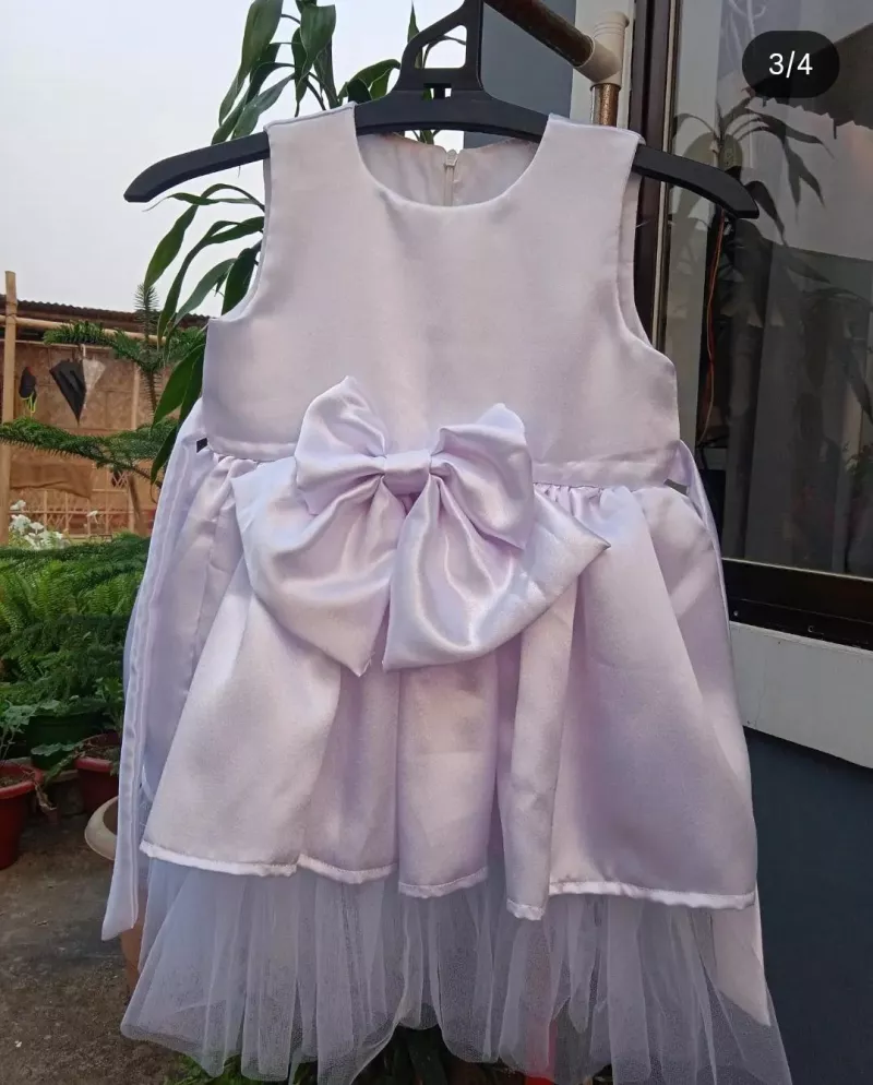 Little Princess Bow Tulle Party Dress